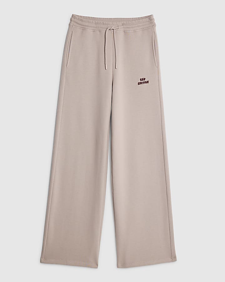 river island Pink RVR Edition Wide Leg Joggers