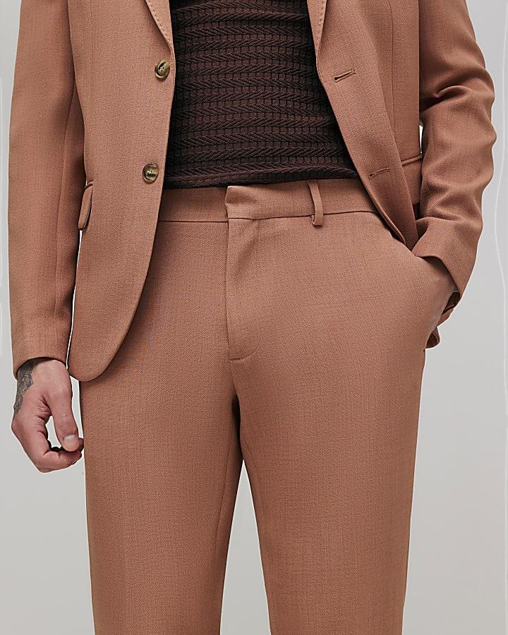River Island Pink Skinny Fit Suit Trousers