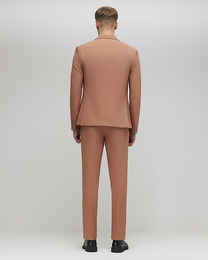 river island Pink Skinny Fit Suit Trousers