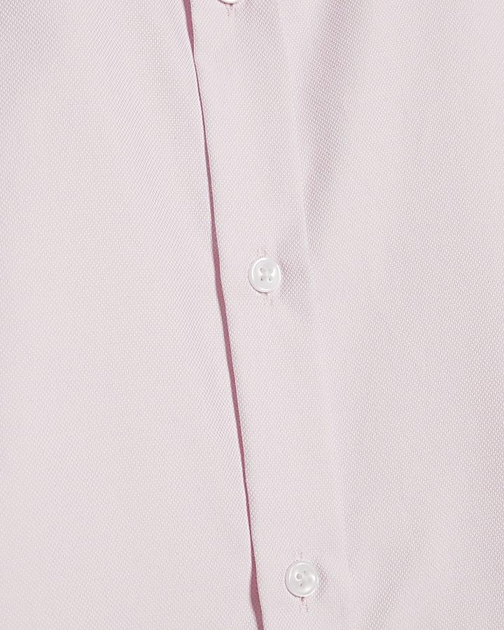 river island Pink Slim Fit Premium Formal Shirt