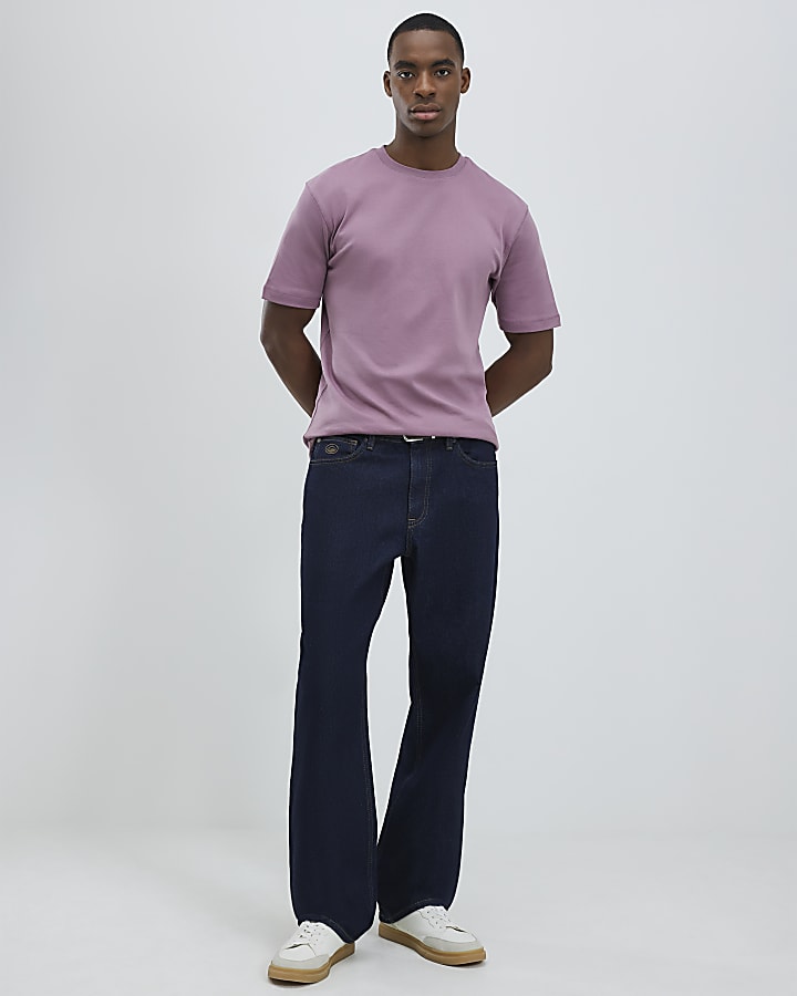 River Island Pink Slim Fit T-Shirt
