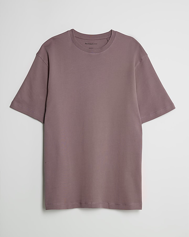 river island Pink Slim Fit T-Shirt