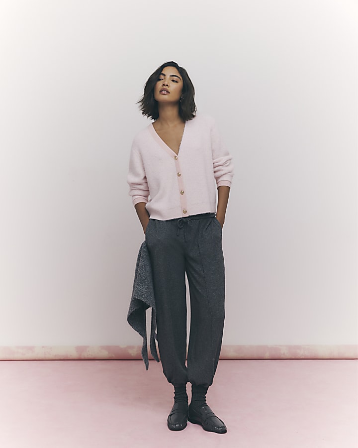 River Island Pink Tipped Cardigan