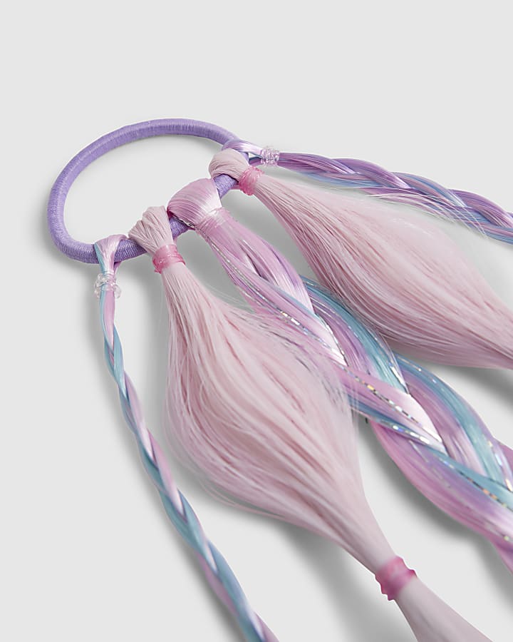 River Island Purple Mermaid Fake Hair Pony