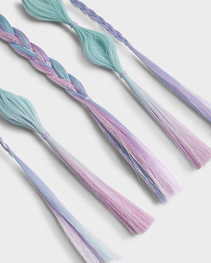 river island Purple Mermaid Fake Hair Pony