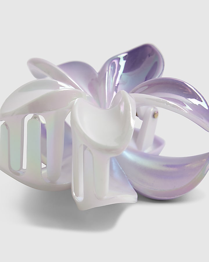 River Island Purple Ombre Floral Hair Claw