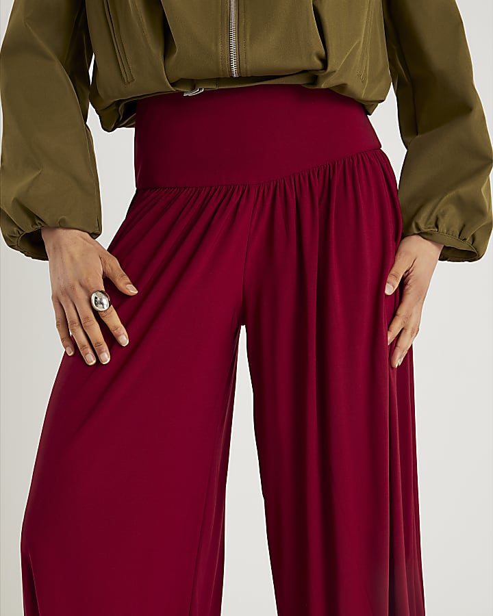 River Island Red Balloon Leg Trousers