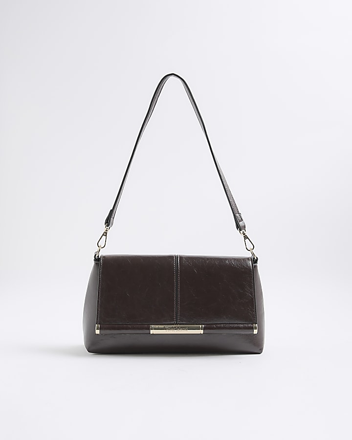 River Island Red Bar Front Clutch Bag