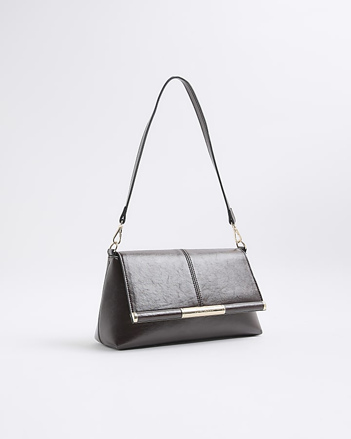 River Island Red Bar Front Clutch Bag