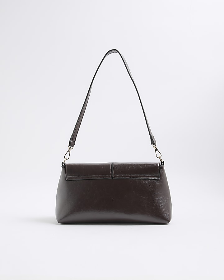 River Island Red Bar Front Clutch Bag