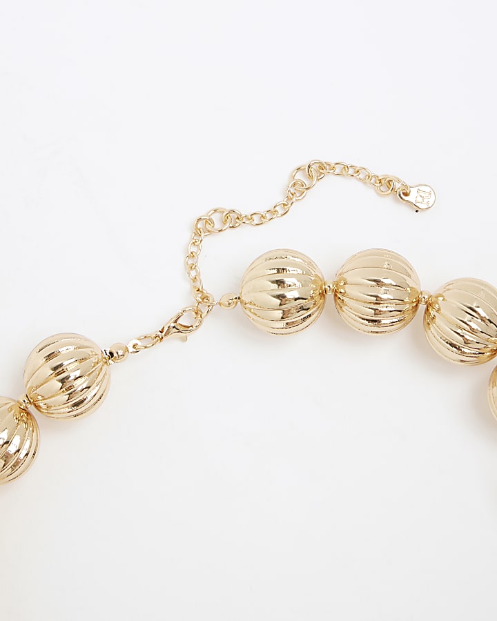 river island Red Beaded Necklace