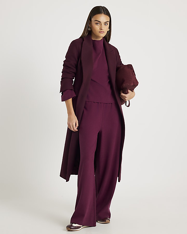 River Island Red Cosy High Neck Top