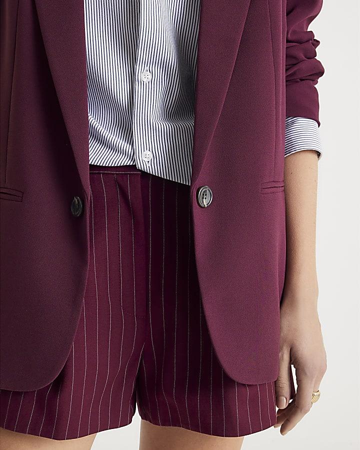 River Island Red Edge To Edge Blazer