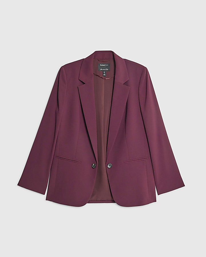 river island Red Edge To Edge Blazer