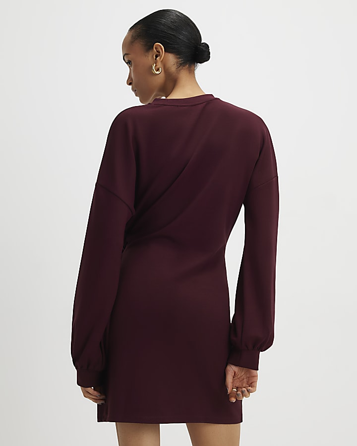 River Island Red Knot Side Mini Dress