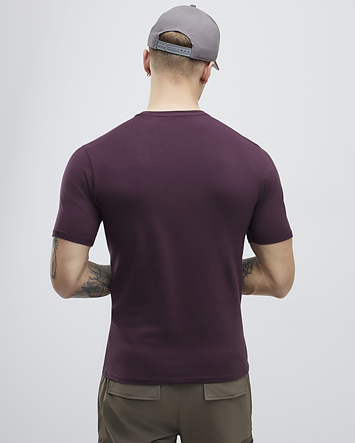 River Island Red Muscle Fit T-Shirt