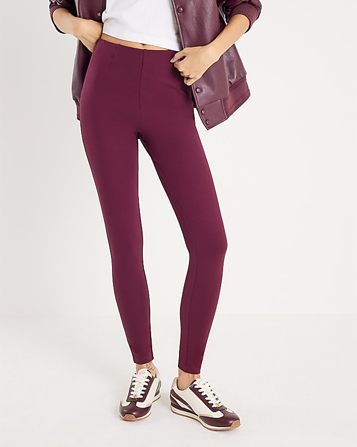 River Island Red Ponte Leggings
