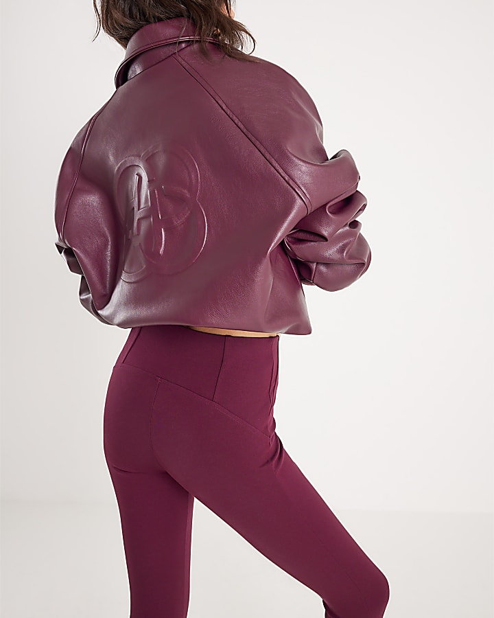 river island Red Ponte Leggings