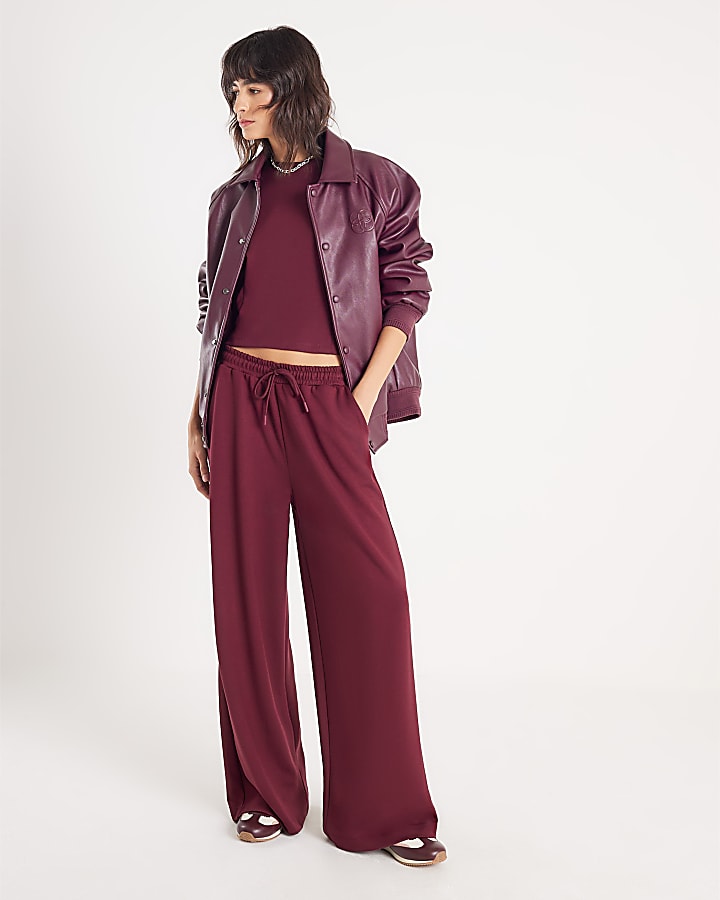 River Island Red Premium Batwing Sweatshirt