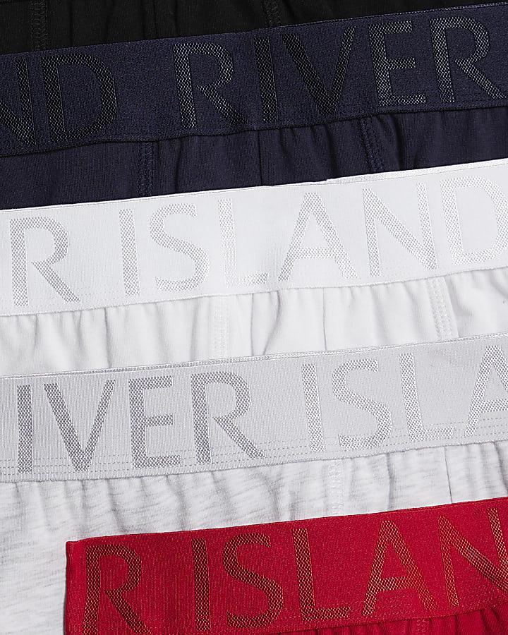 river island Red RI Pack Of 5 Trunks