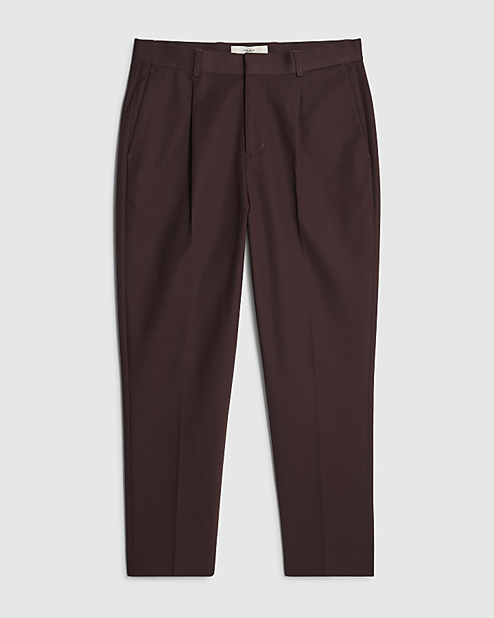 river island Red Tapered Fit Chino Trousers