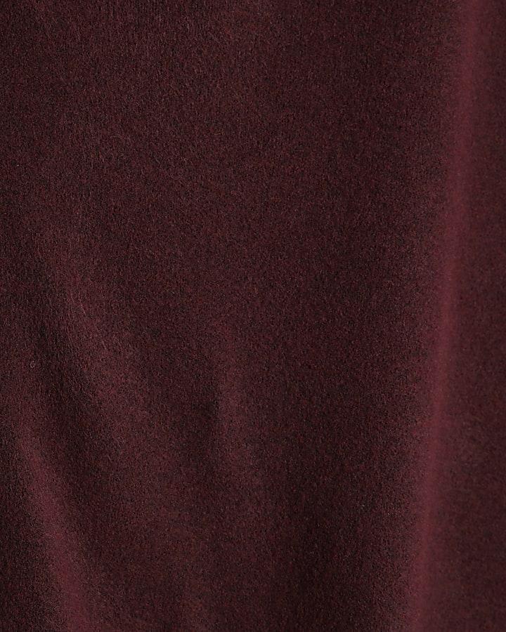 River Island Red Triangle Button Trim Cape