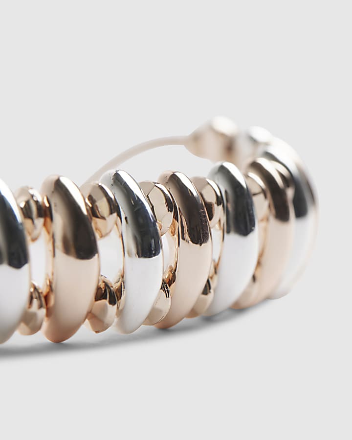 River Island Rose Gold And Silver Bracelet