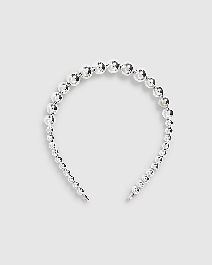 River Island Silver Ball Headband