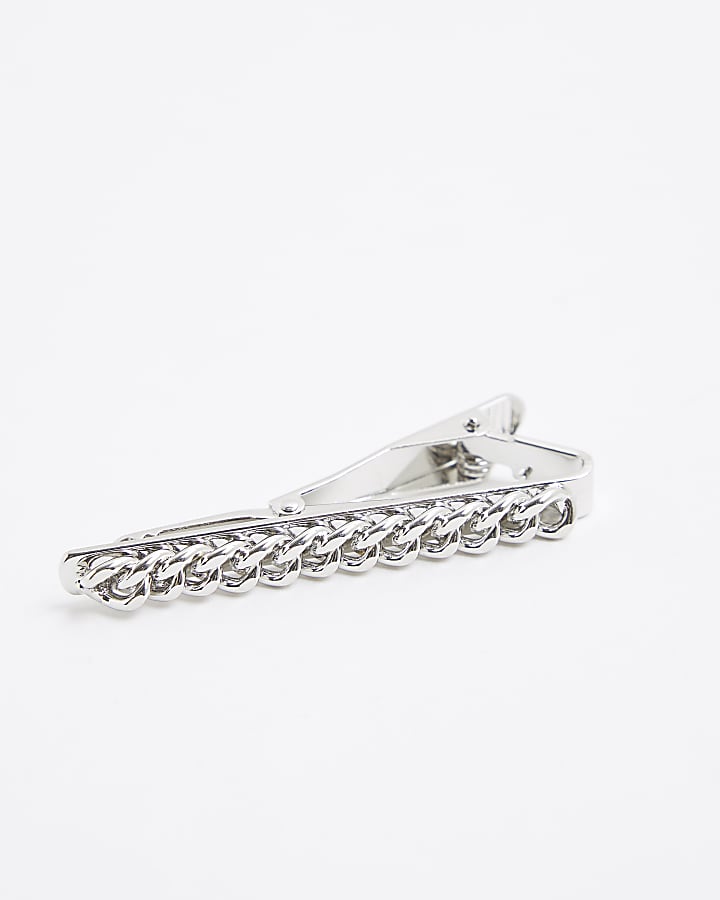 River Island Silver Chain Tie Slide