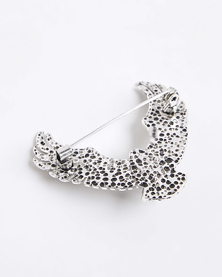 River Island Silver Eagle Brooch