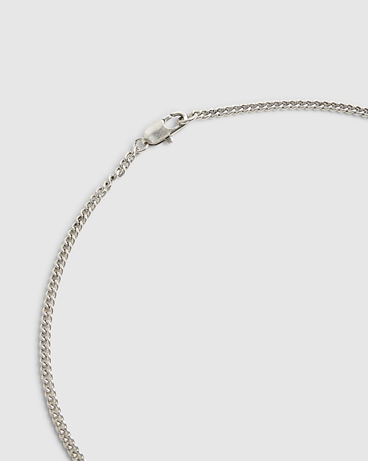 river island Silver Eagle Necklace