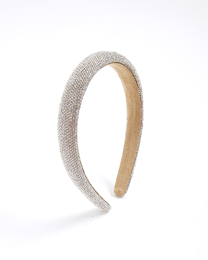 River Island Silver Rhinestone Headband