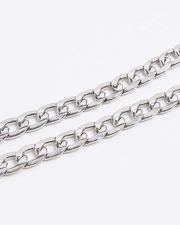 River Island Silver Rhodium Chain Necklace