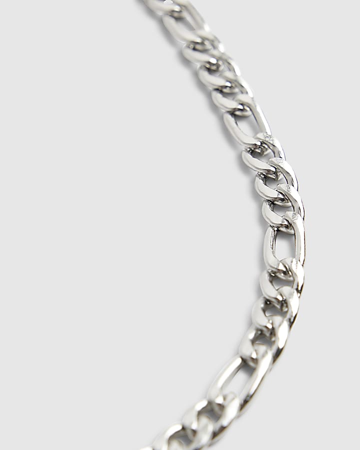 River Island Silver Steel Chain Necklace