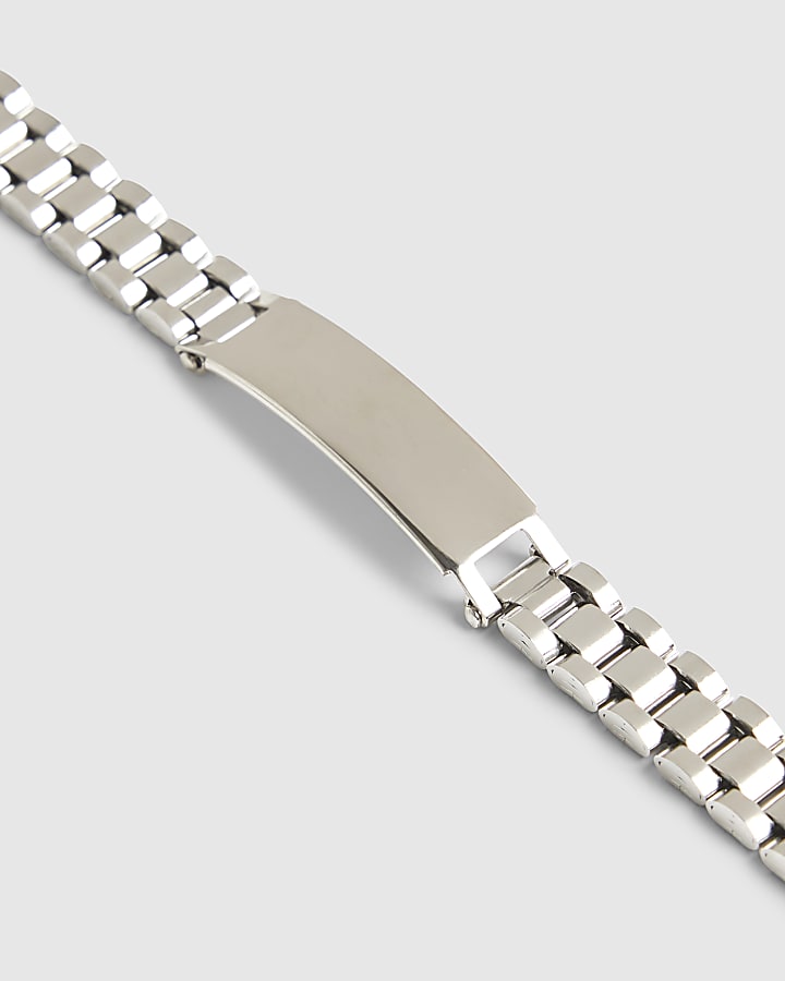 River Island Silver Steel Silver Watch Strap