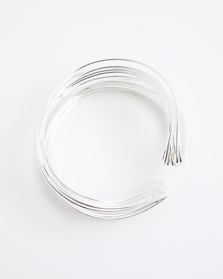 River Island Silver Wire Cuff Bracelet