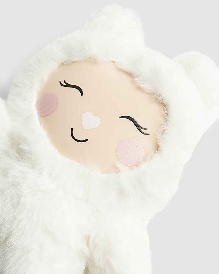 River Island White Monster Bag Charm