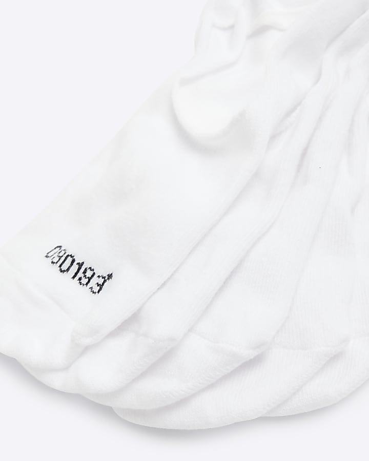 River Island White Pack Of 5 Liner Socks