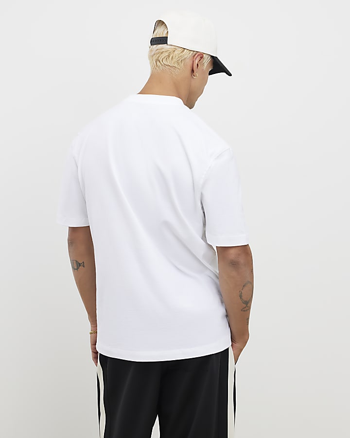 River Island White Regular Fit Pack Of 3 T-Shirts