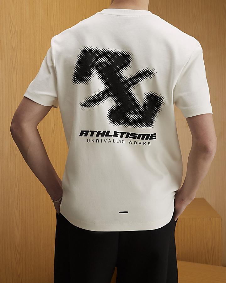 River Island White Regular Fit RXR T-Shirt