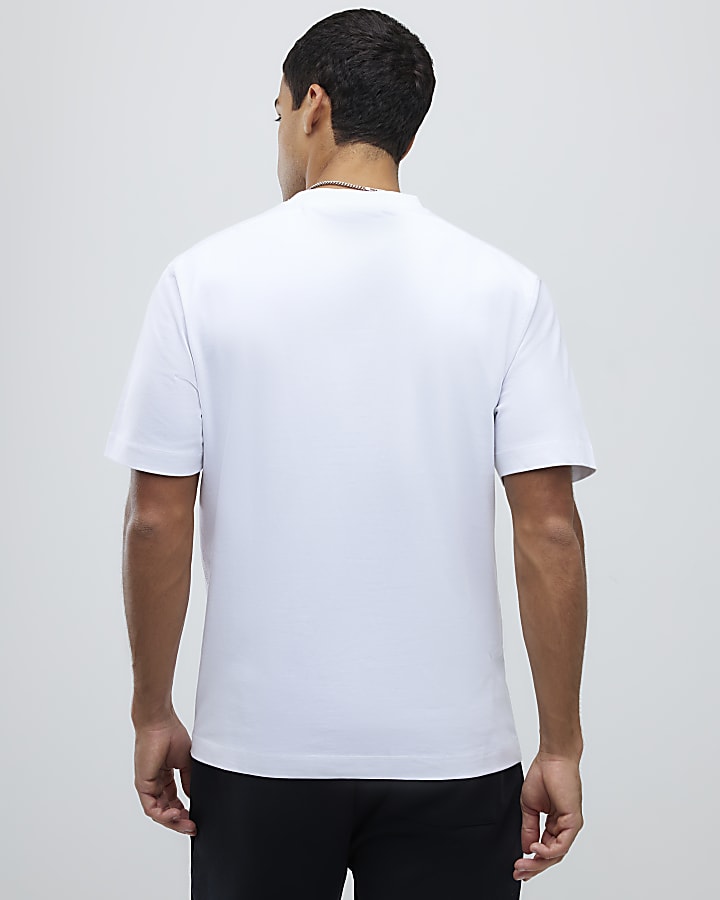 River Island White Regular Fit T-Shirt
