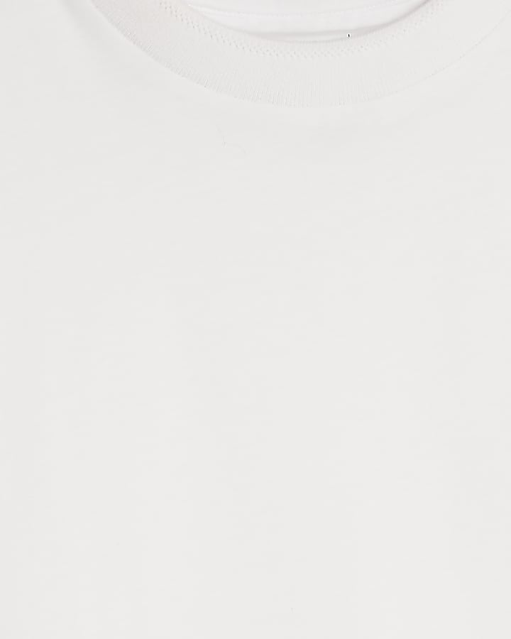 River Island White Slim Fit Premium T-Shirt