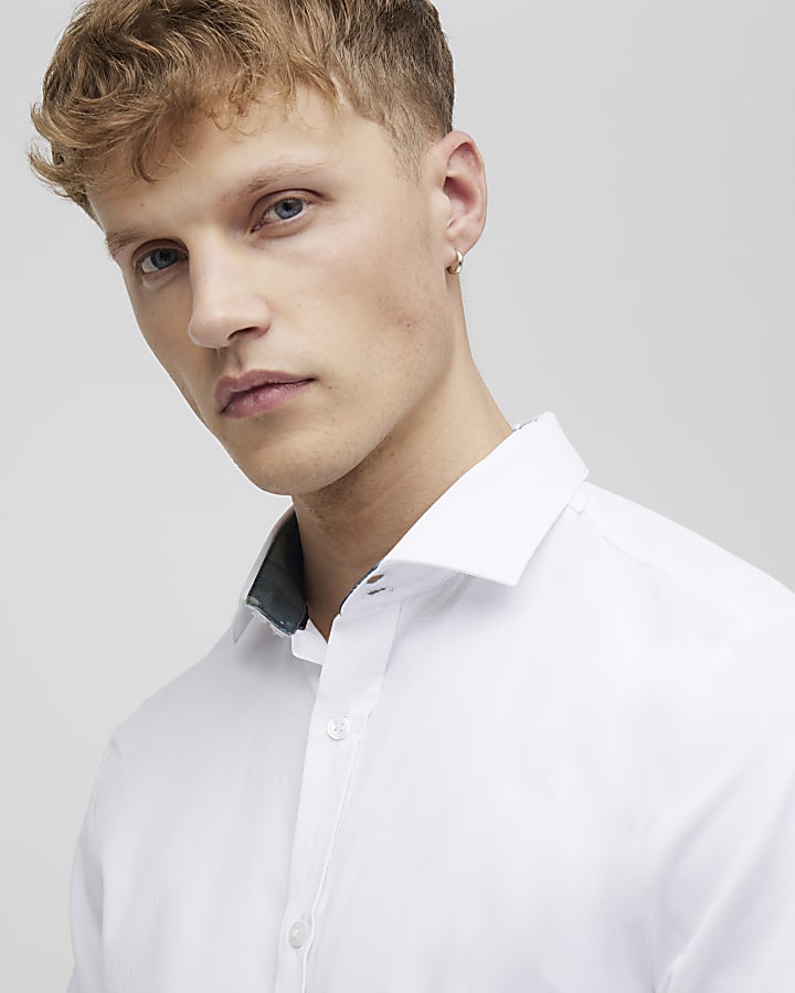 River Island White Slim Fit Shirt