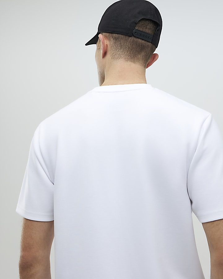 River Island White Slim Fit T-Shirt