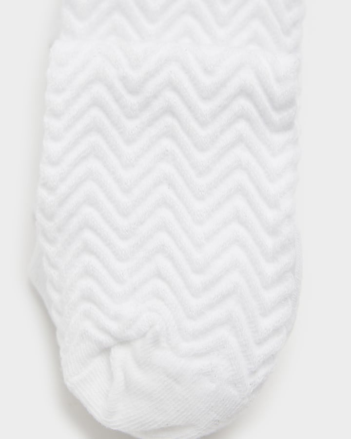 River Island White Zig Zag Socks Multipack