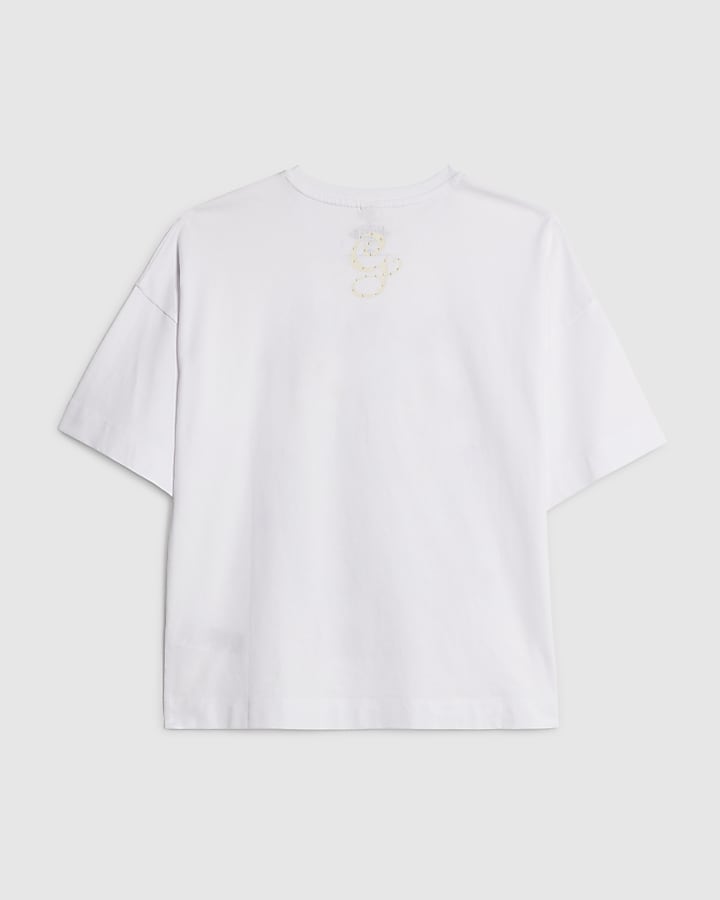 River Island Wicked Girls White Glinda T-shirt