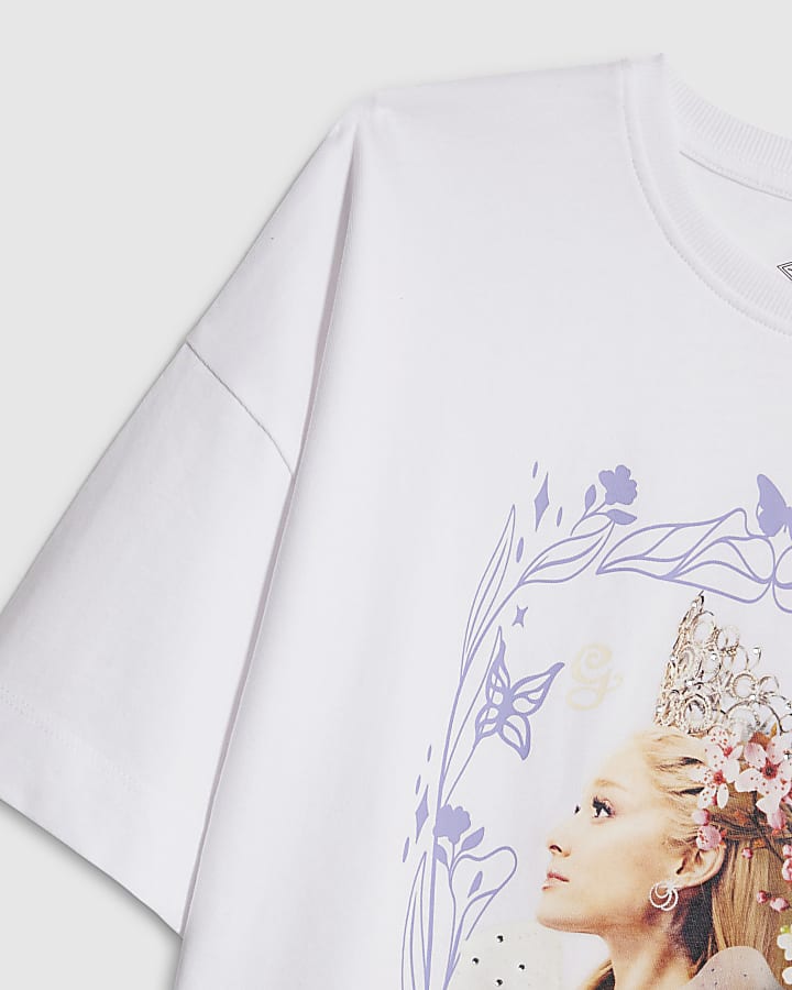 river island Wicked Girls White Glinda T-shirt