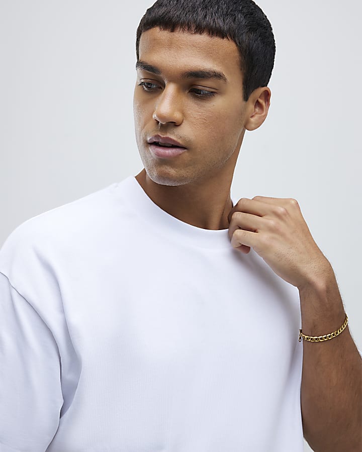 River Island White Oversized Fit Pack Of 3 T-Shirts