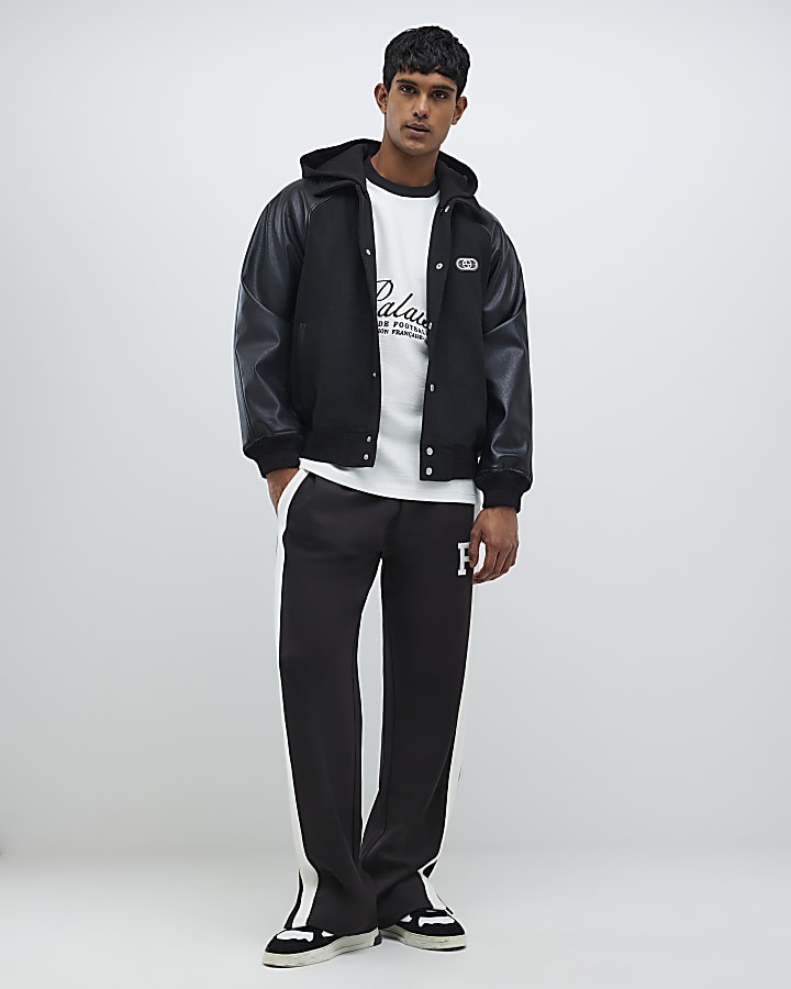 River Island White Regular Fit Palais Badge T-Shirt
