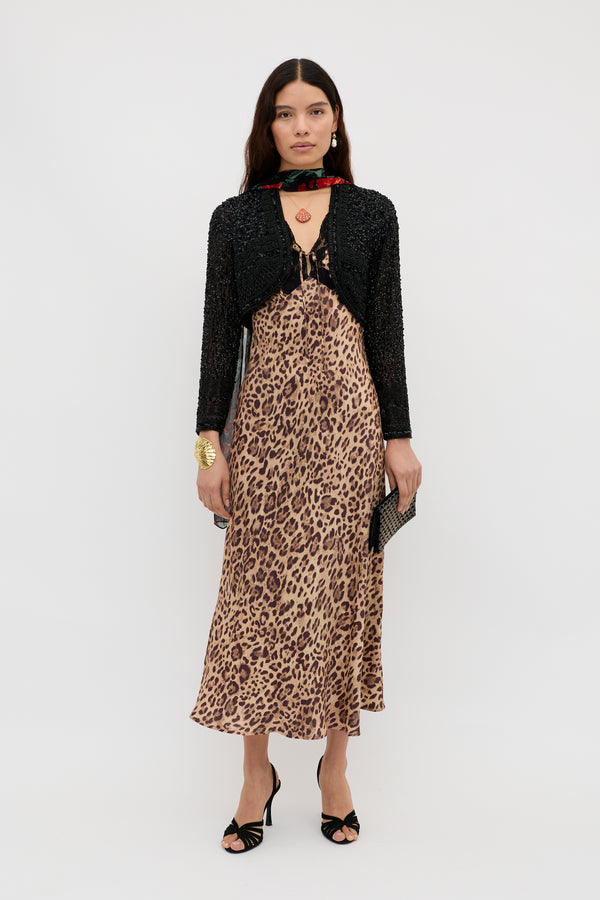 Rixo Cliona Embellished Jacket Deco Embellishment Black